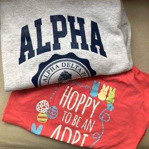 ADPi Sweater and Shirt